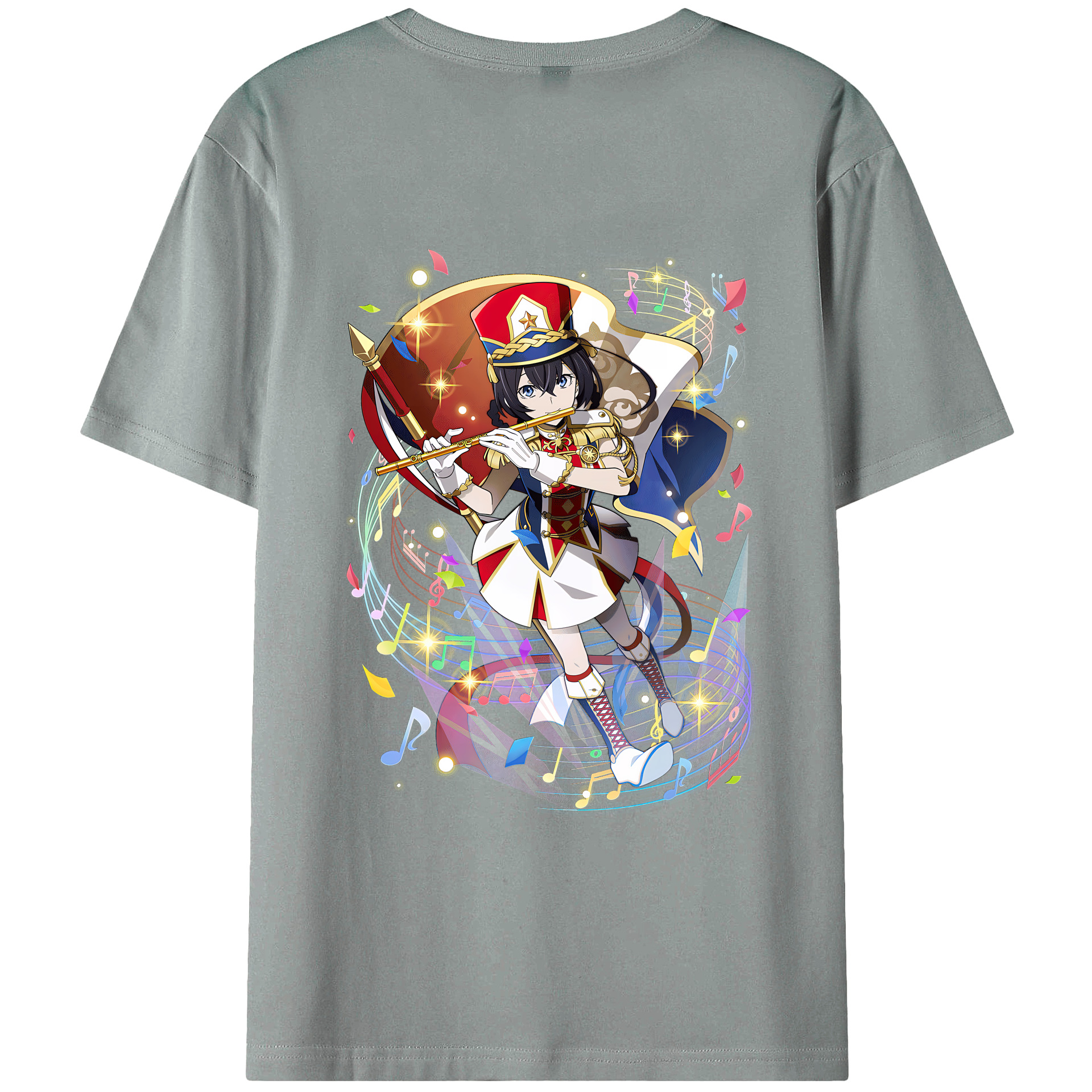 文豪ストレイドッグス Bungo Stray Dogs 綿100％ メンズ半袖Tシャツ（バックプリント） 通気性